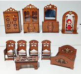 AA Handcrafted Wooden Dollhouse Furniture Set